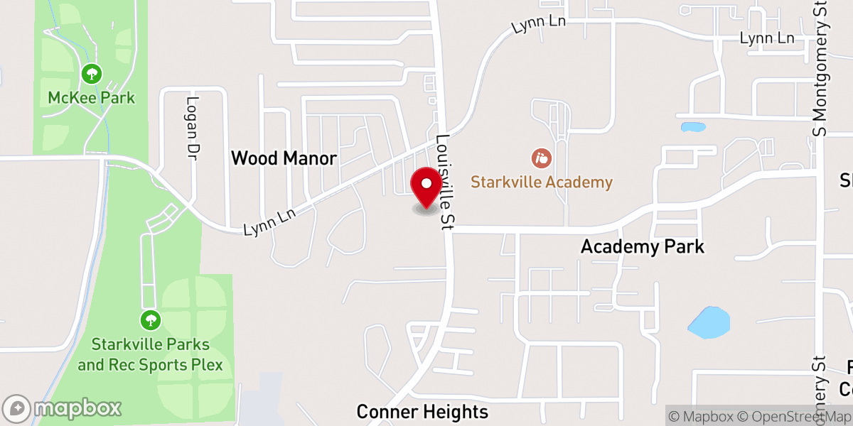 Map showing location of St Luke Lutheran Church