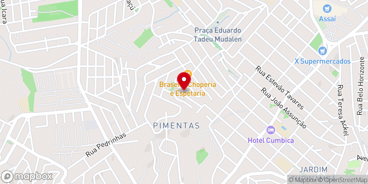 Map showing location of Primeira Igreja Batista em Pq São Miguel