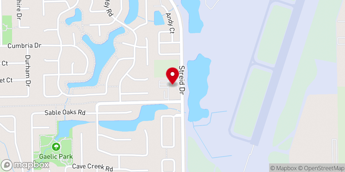 Map showing location of Good Shepherd Lutheran Church
