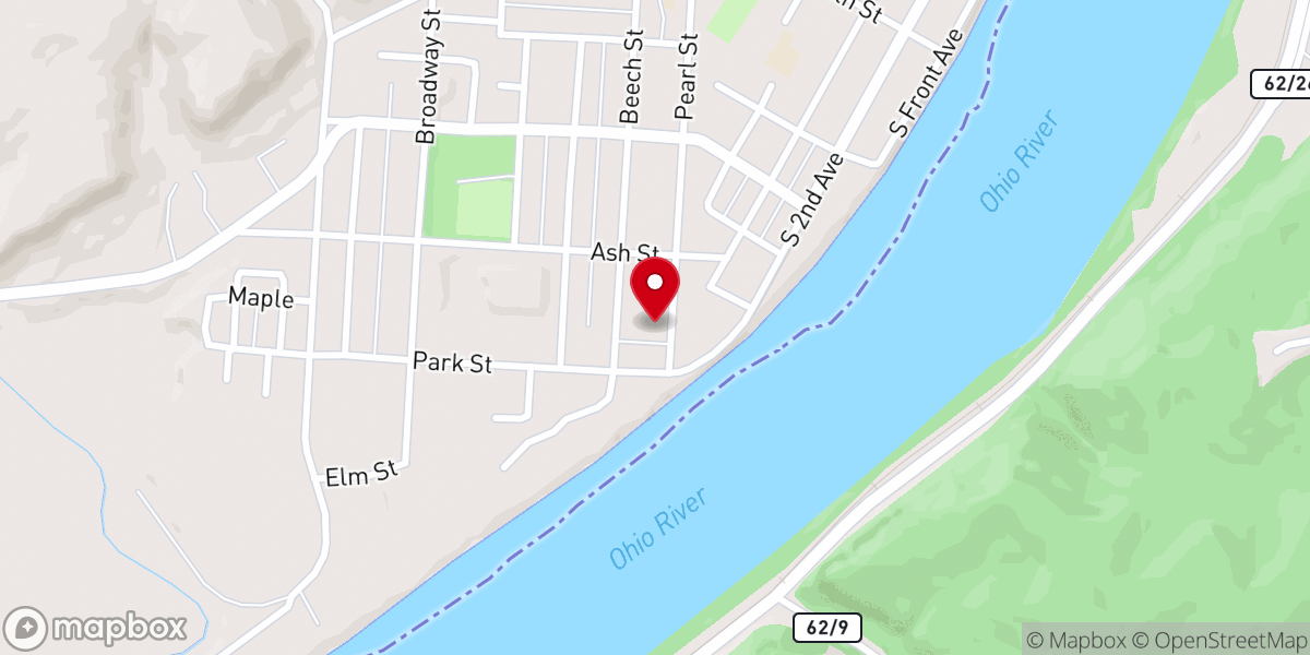Map showing location of Middleport Wesleyan Bible