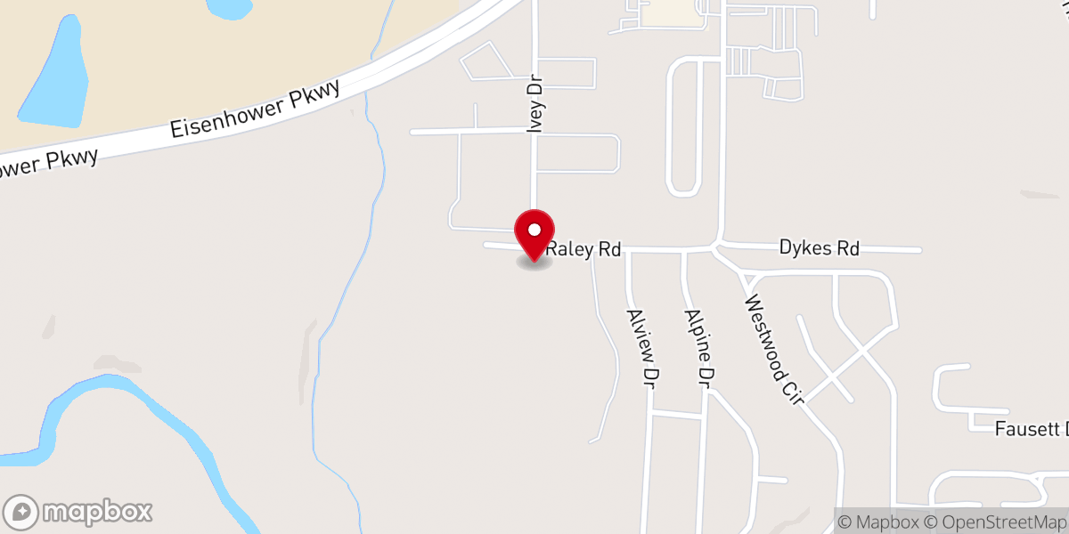 Map showing location of Middle Georgia Christian Church