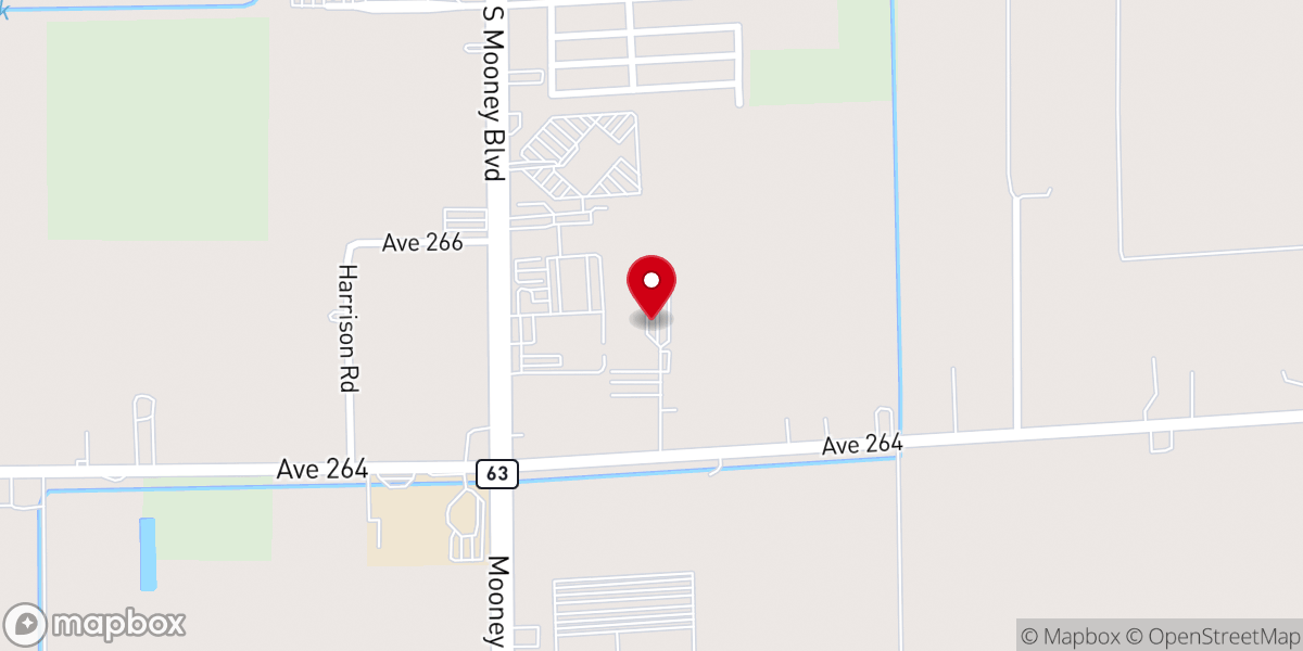 Map showing location of Calvary Visalia