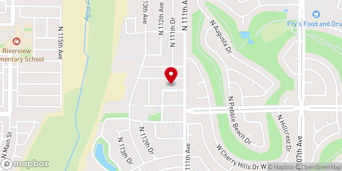Map showing location of The Center of Hope Community Worship Center