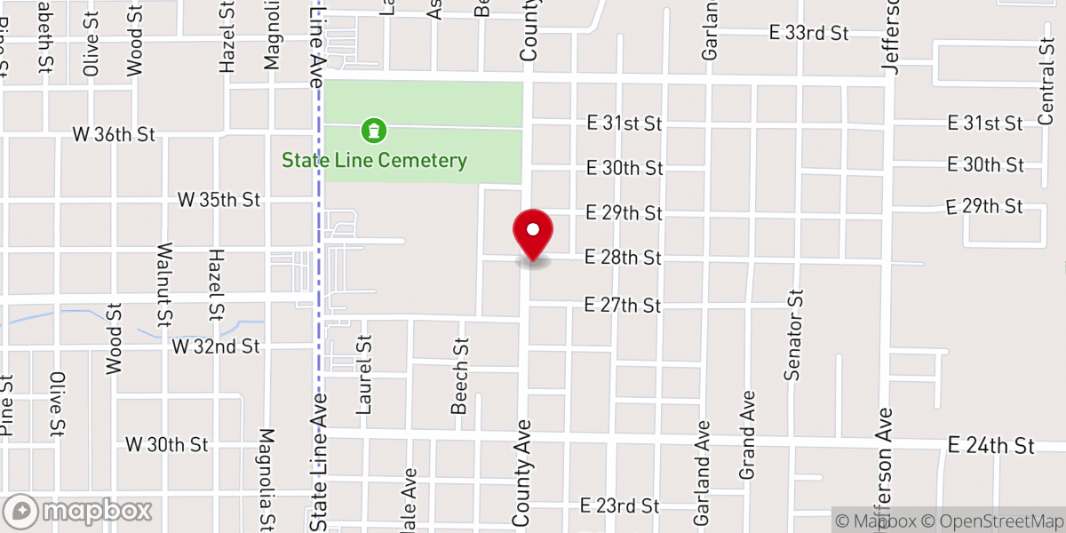 Map showing location of Seventh Day Baptist Church