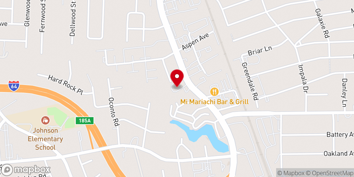 Map showing location of Lighthouse Baptist Church