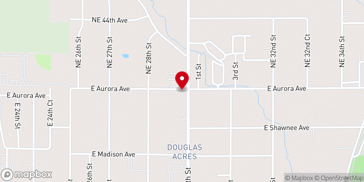 Map showing location of Cornerstone Pentecostal Church