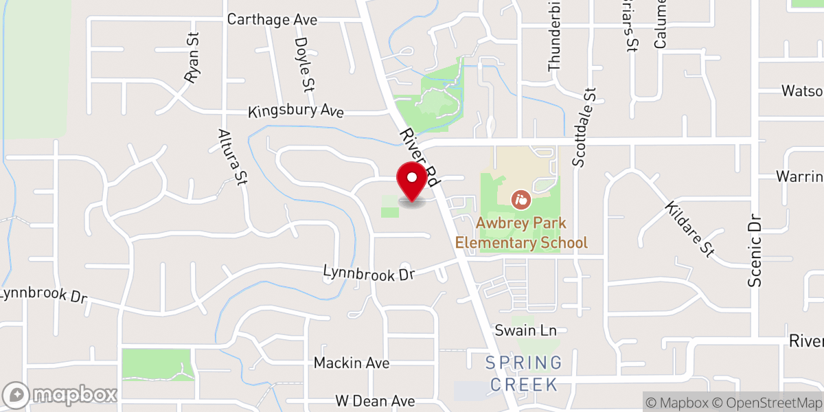 Map showing location of Saint Matthews Episcopal Church
