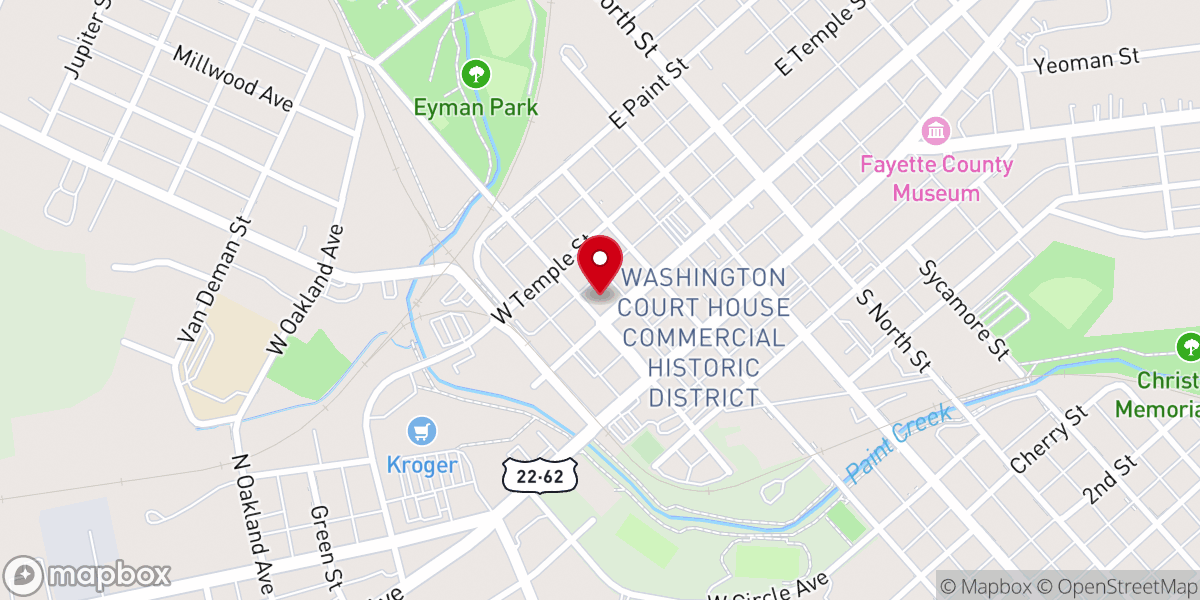 Map showing location of Fayette County - Food Pantry