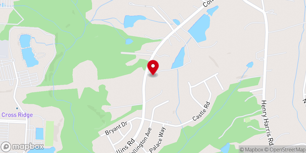 Map showing location of The Barn