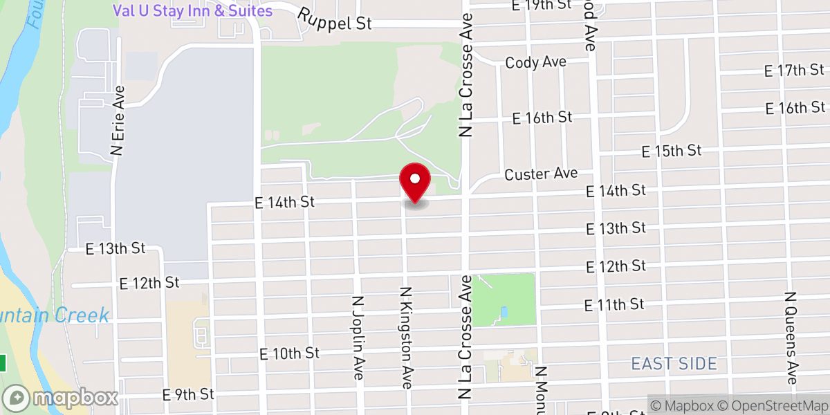 Map showing location of City Church