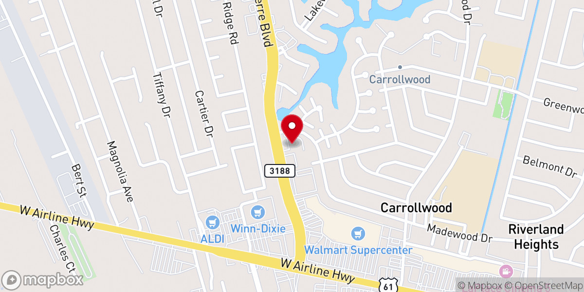 Map showing location of Roussel's Fine Jewelry & Gifts
