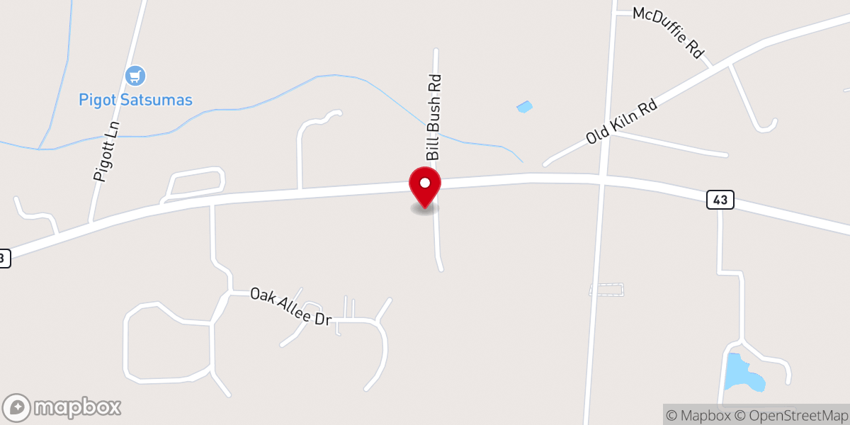 Map showing location of Salem Church