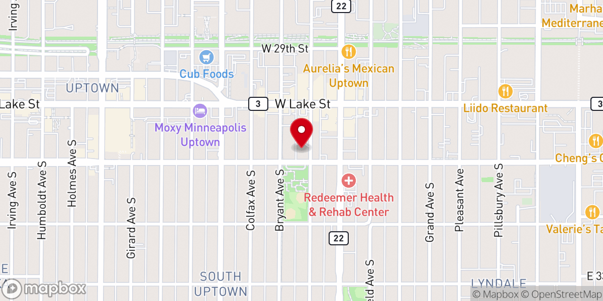 Map showing location of Regents Assembly Church