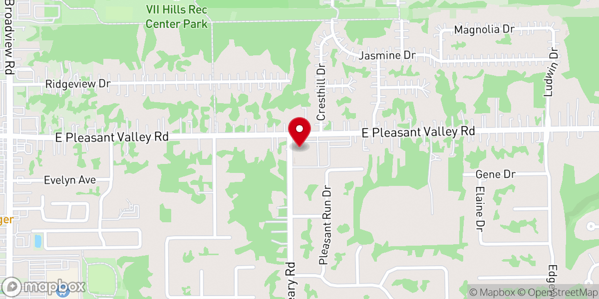 Map showing location of St. Mark Coptic Church