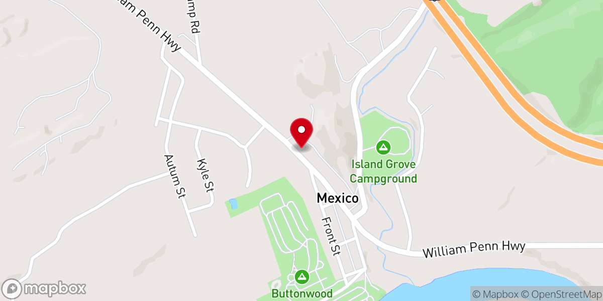 Map showing location of Grace United Methodist Church