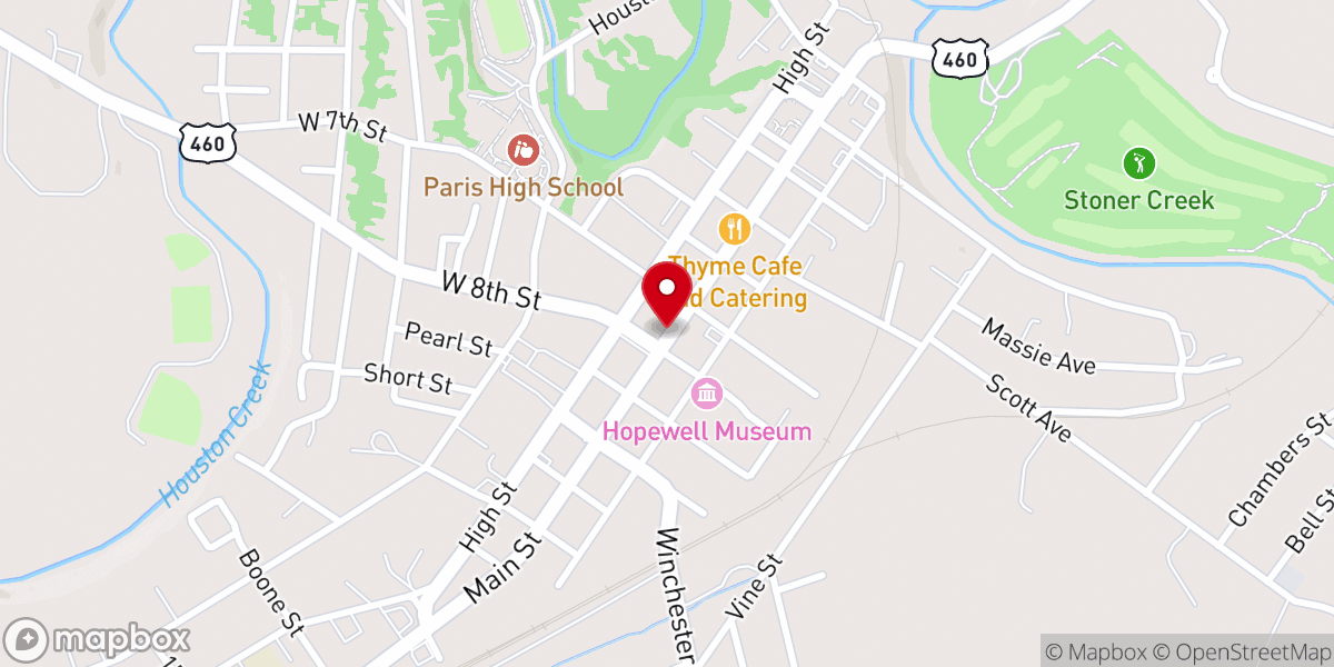 Map showing location of Hopewell Bake Exchange