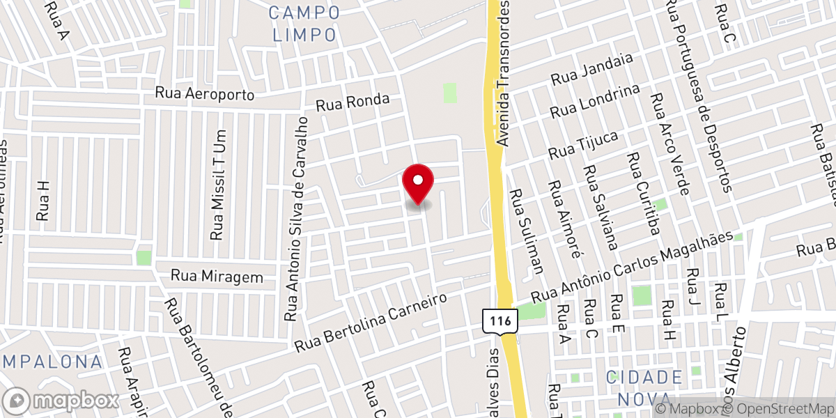 Map showing location of MinistÉRio Kadosh A Catedral Dos Milagres