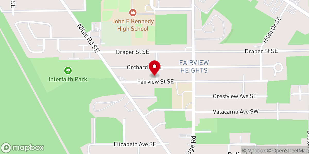 Map showing location of Bolindale Christian Church