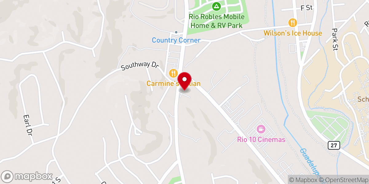 Map showing location of Faith Christian Church