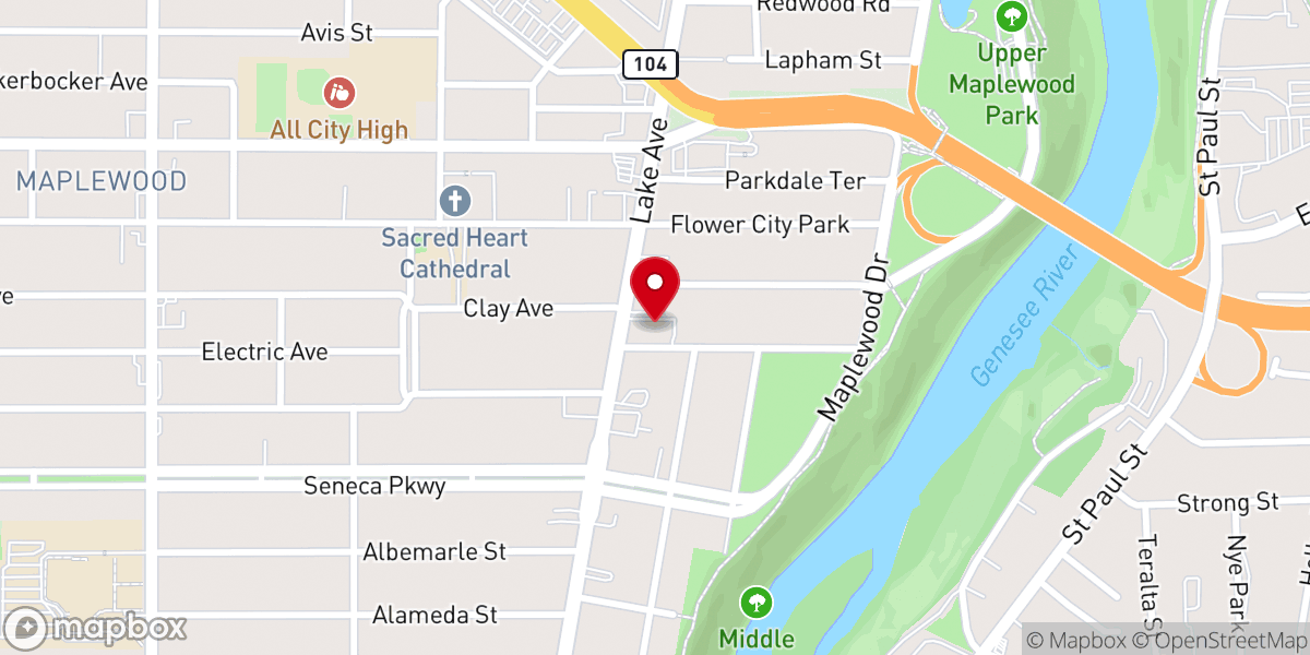 Map showing location of Church of the Ascension