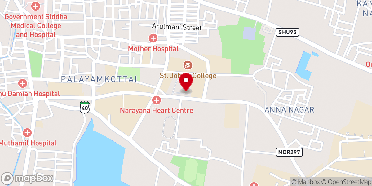 Map showing location of Sacred Heart Church
