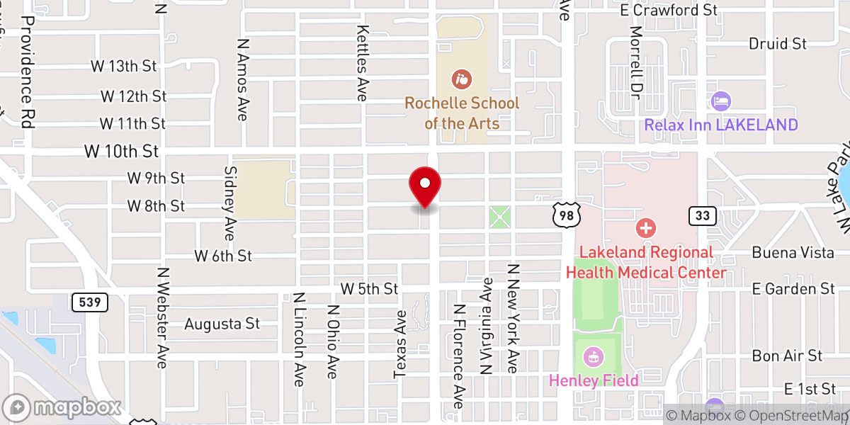 Map showing location of Greater Refuge Church