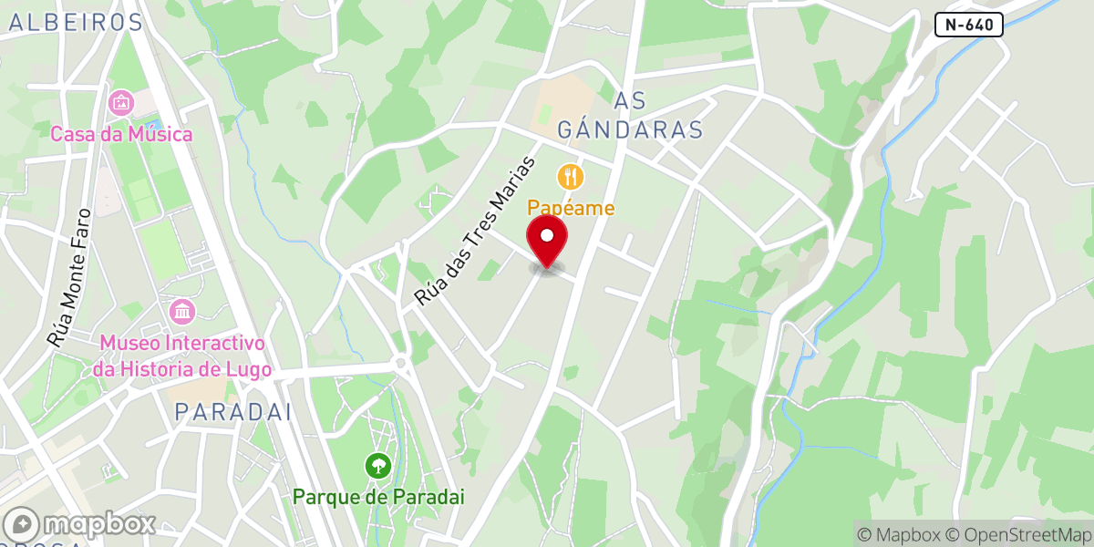 Map showing location of Parroquia de San José