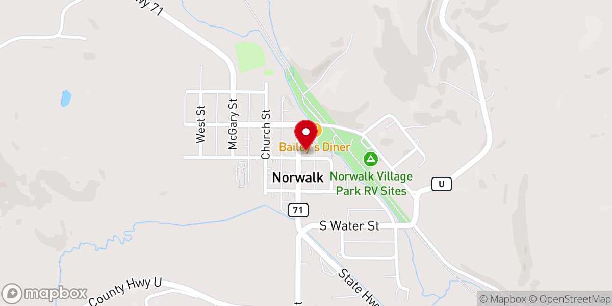 Map showing location of Harvest Evangelical Free Church