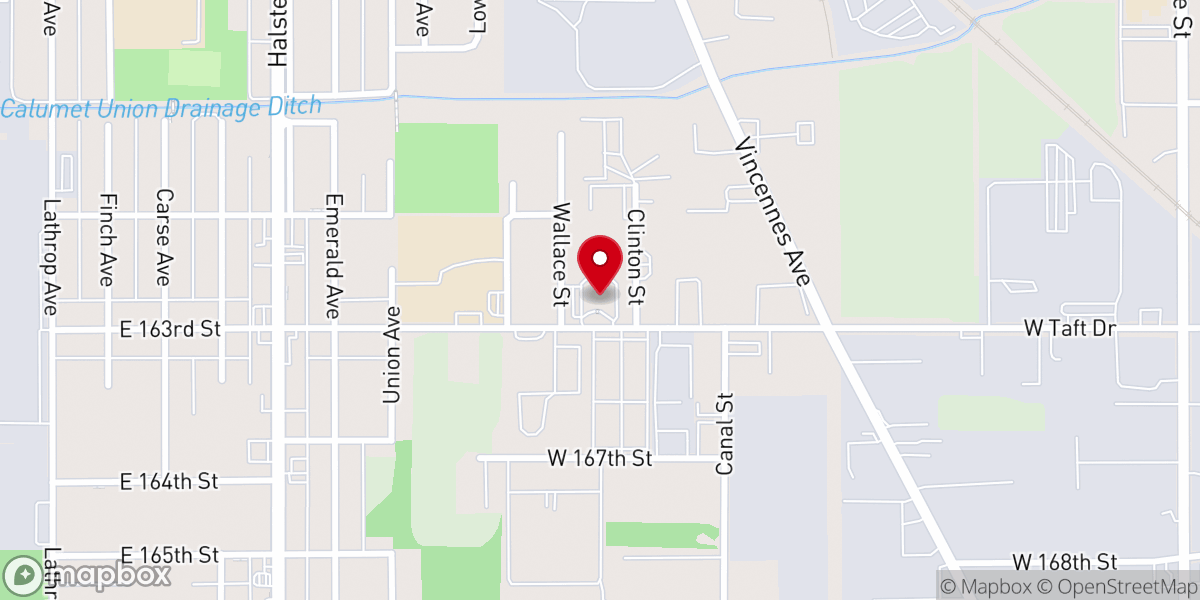 Map showing location of Bible Church of Reconciliation