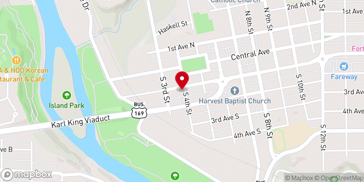 Map showing location of Coppin Chapel - African Methodist Episcopal