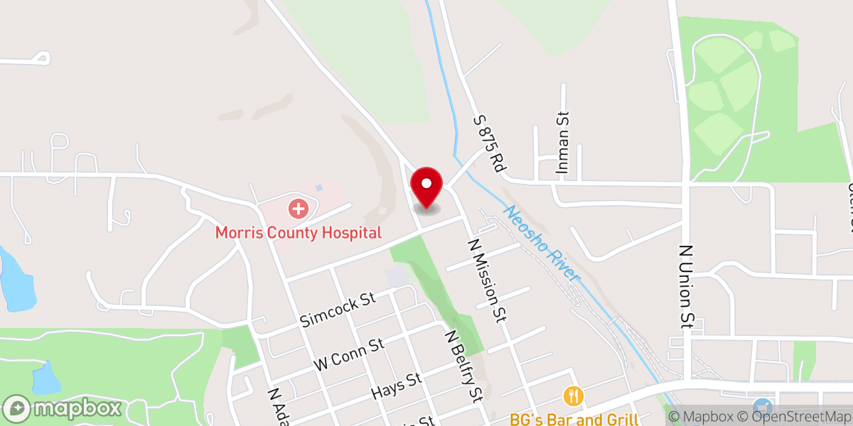 Map showing location of Berean Baptist Church