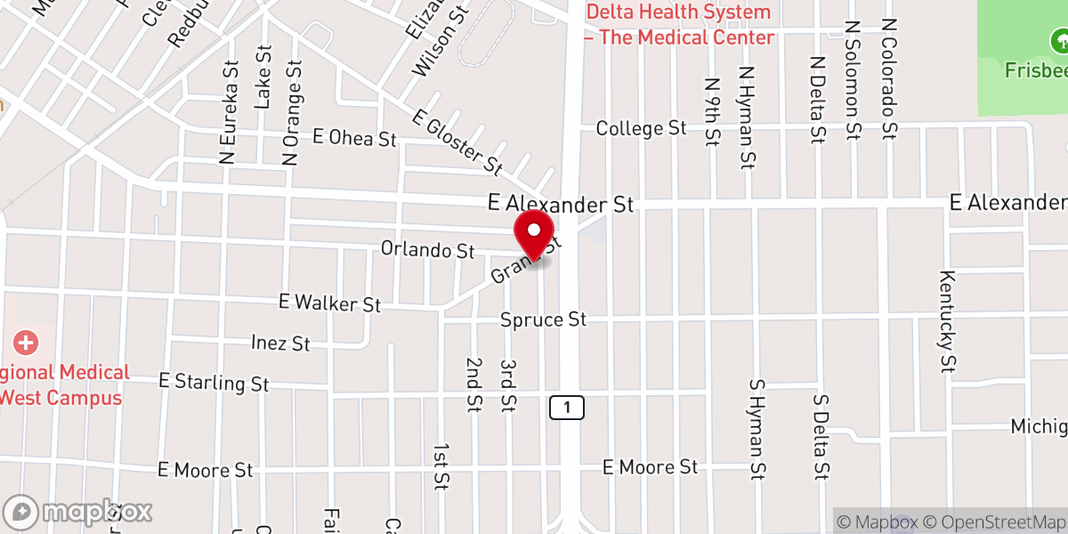 Map showing location of Kindling Altar Church
