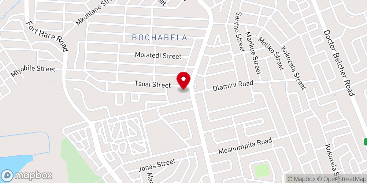Map showing location of St Peter's Methodist Church
