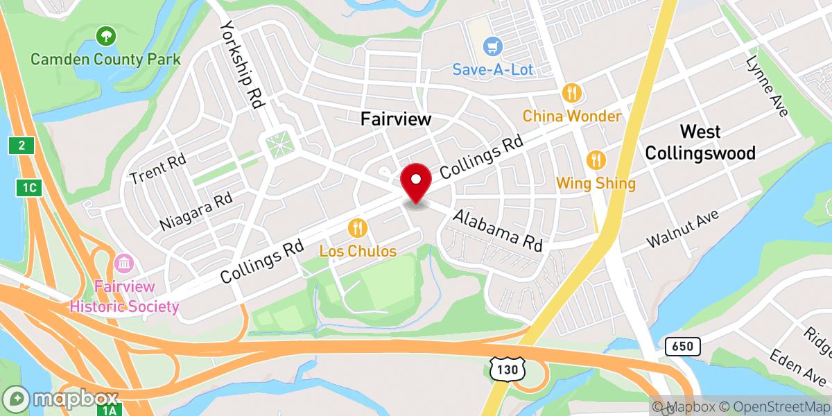 Map showing location of St. Josephine Bakhita Parish