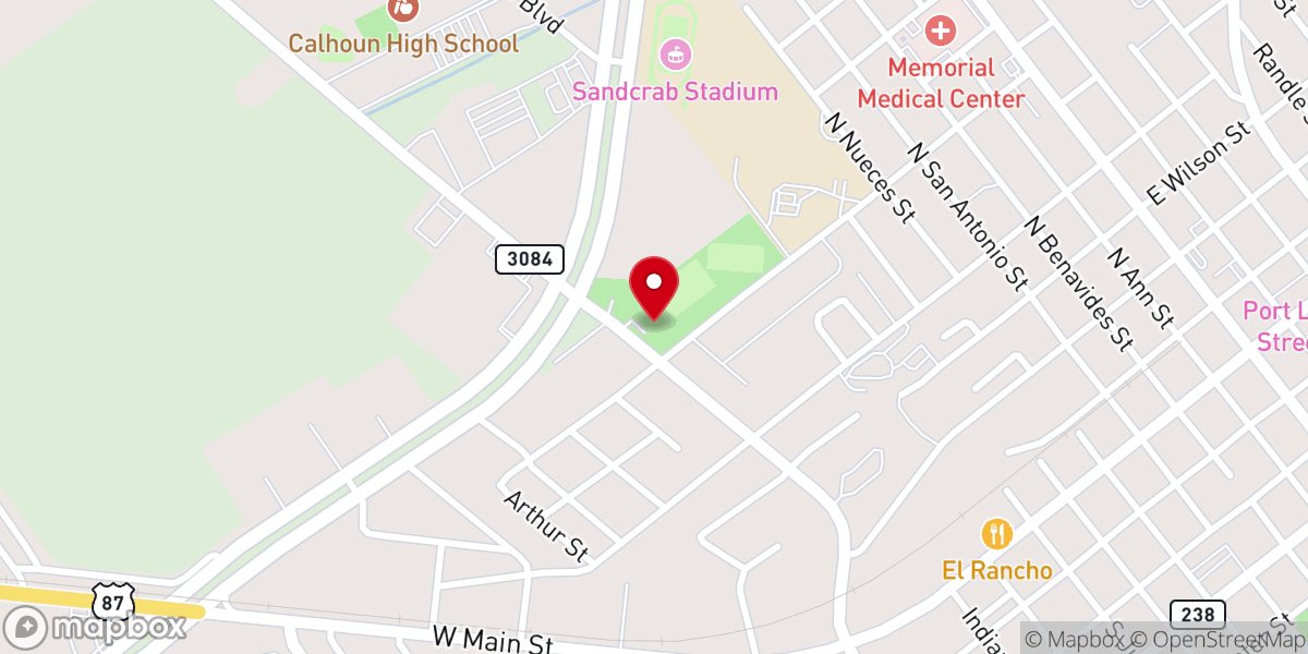 Map showing location of City (Tilley) Park