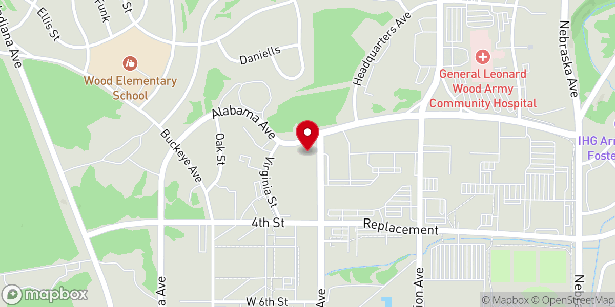 Map showing location of Building 590