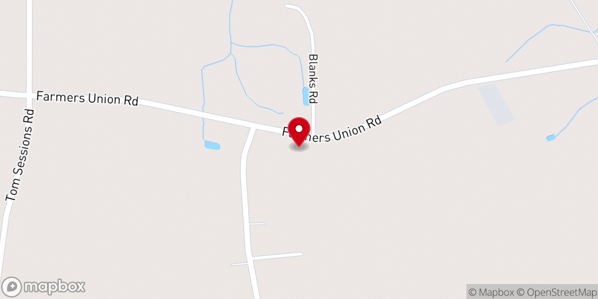Map showing location of Sandy Plain Mssnry Baptist Church