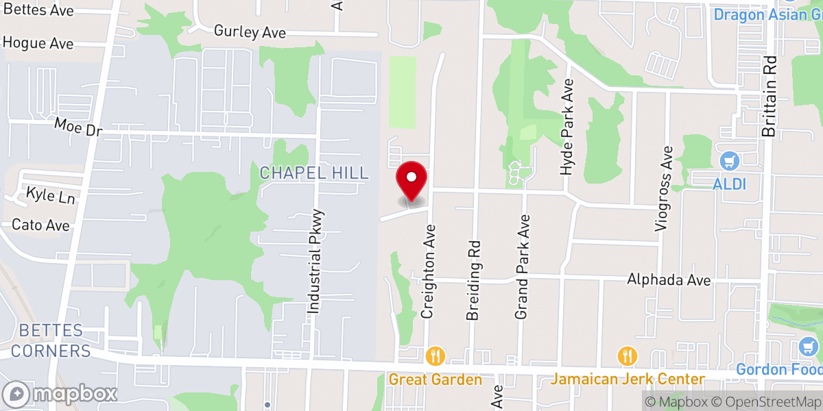 Map showing location of Christ the King Convent