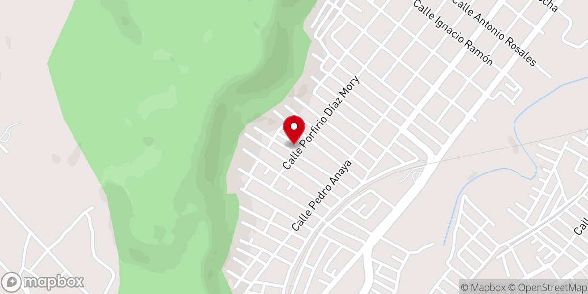 Map showing location of Nuestra Señora del Tepeyac