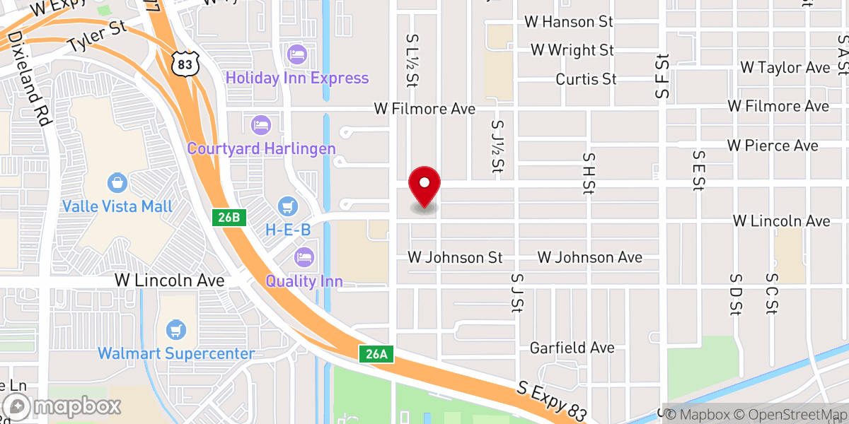 Map showing location of Our Lady of the Assumption Church