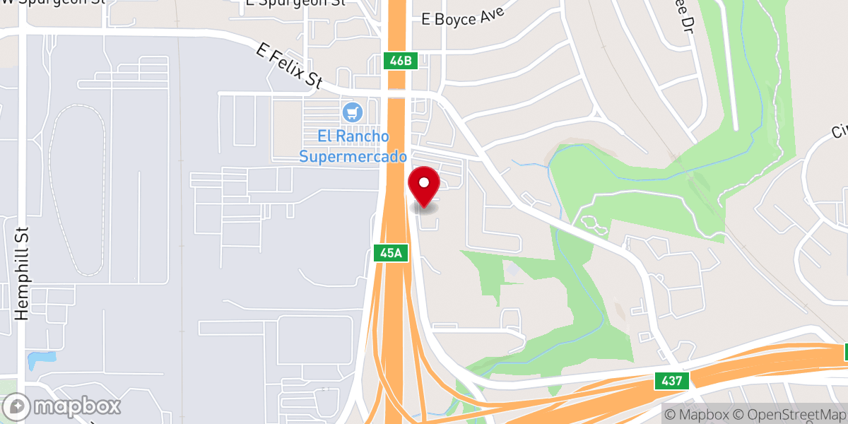 Map showing location of Legacy Church of Fort Worth