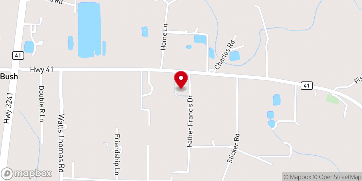Map showing location of St. Michael the Archangel Mission