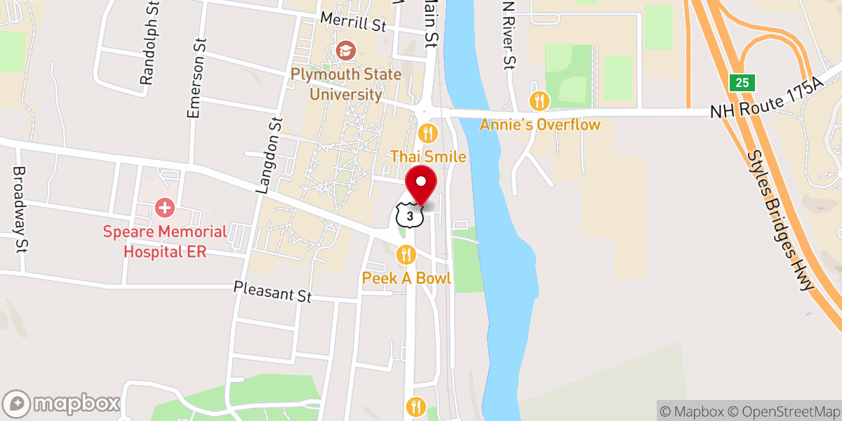 Map showing location of Biederman's Deli