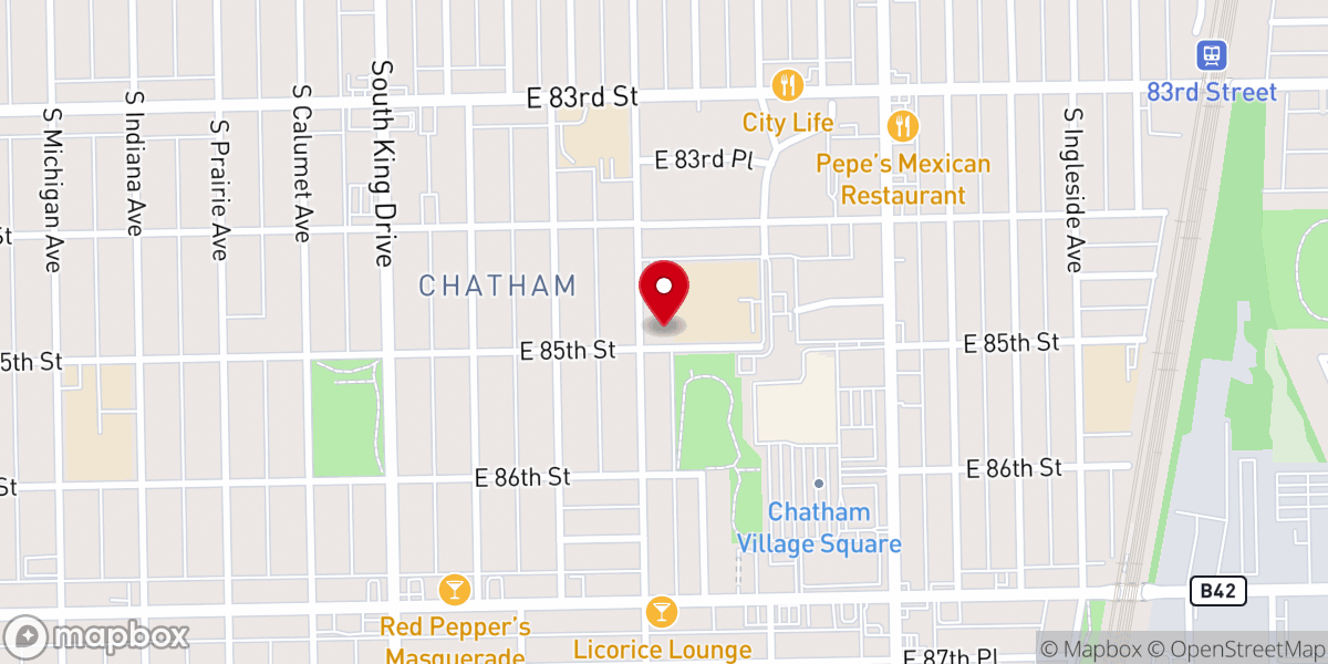 Map showing location of Saint Mark United Methodist Church