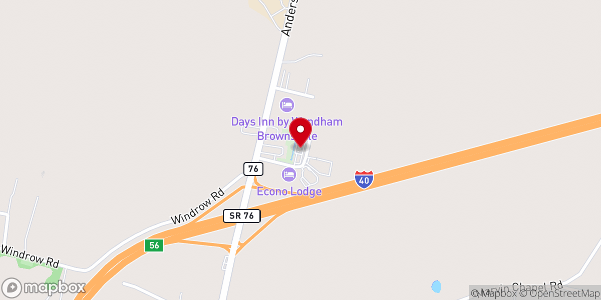 Map showing location of West Tennessee Delta Heritage Center / Tina Turner Museum