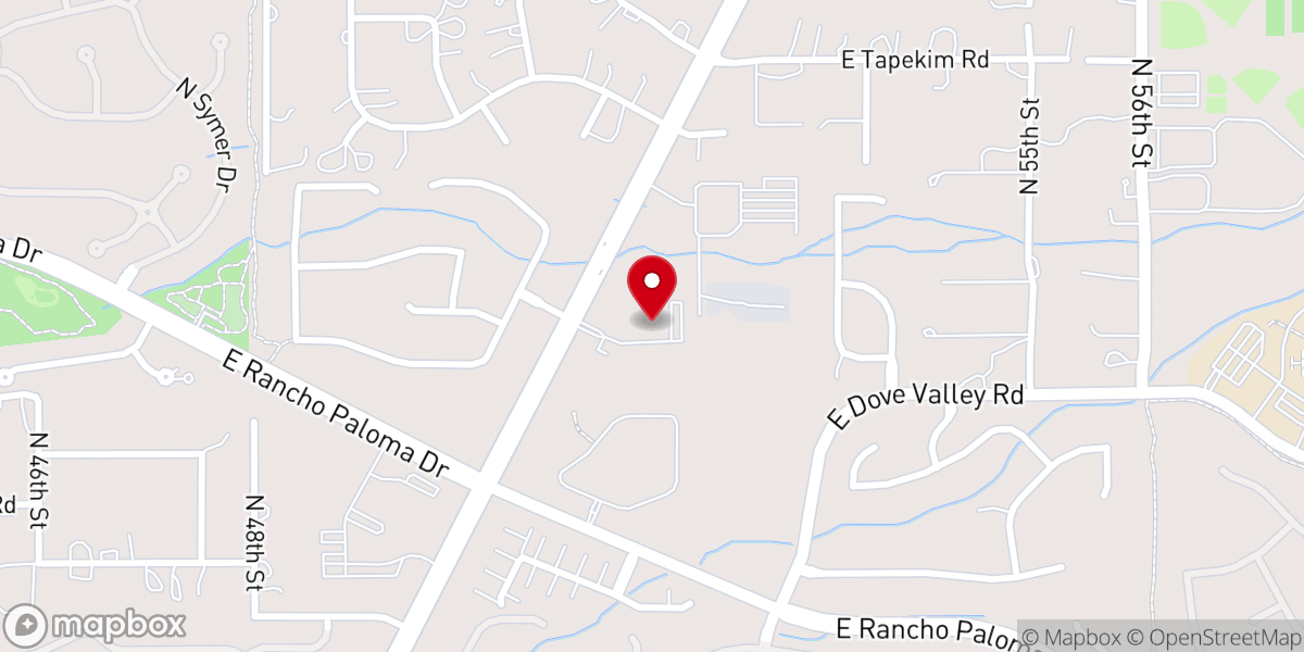 Map showing location of Light of the Desert Lutheran Church