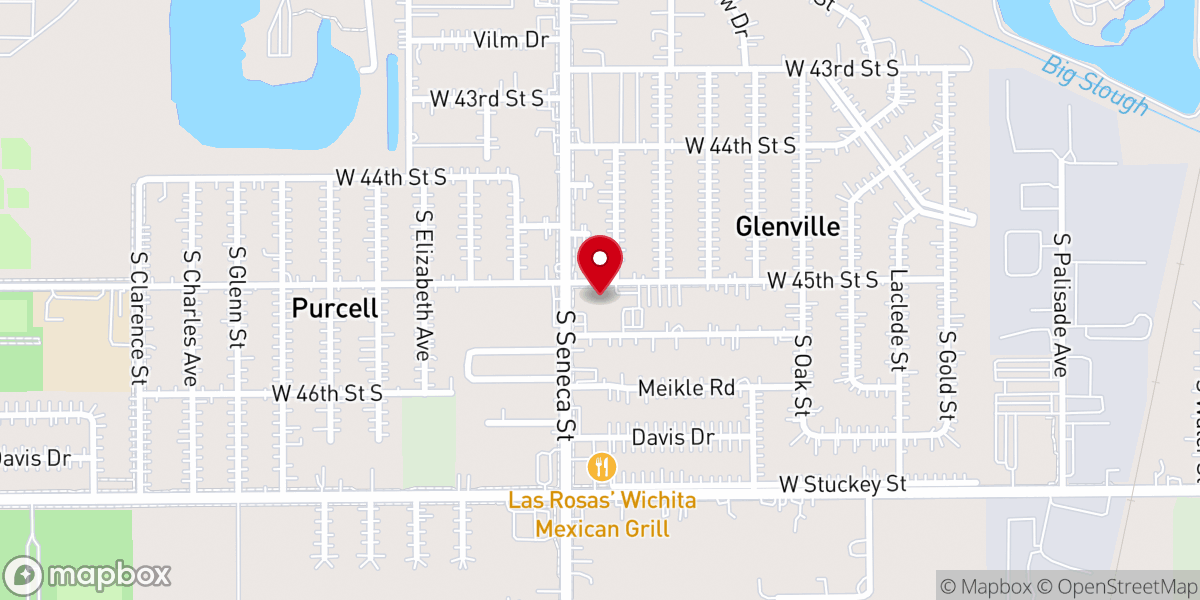 Map showing location of Glenville Bible Baptist Church