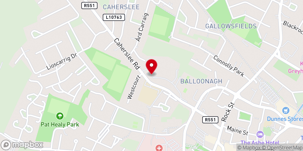 Map showing location of Saint John's Convent Chapel