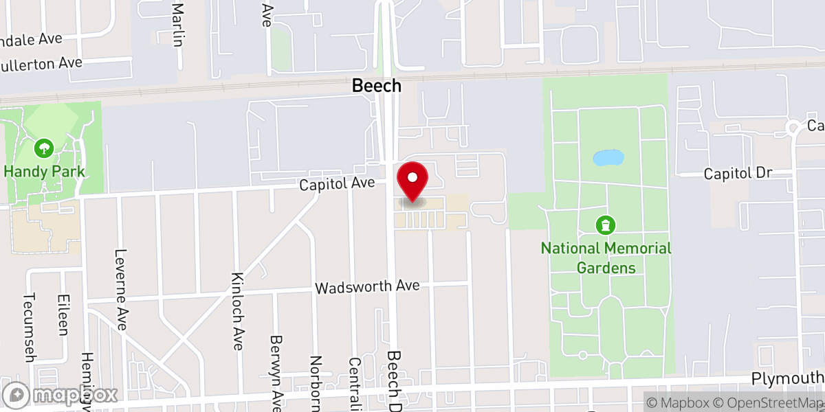Map showing location of St John XXIII Parish