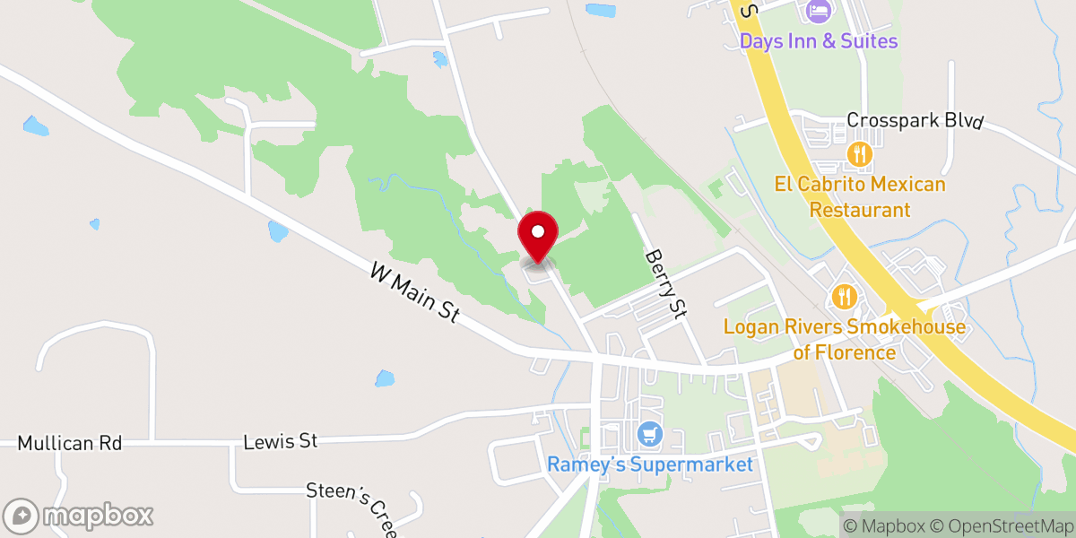 Map showing location of Marvin United Methodist Church
